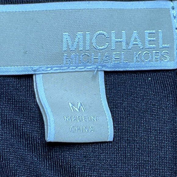 MICHAEL KORS Michael Kors Medium black Leena Snap Short Tie Waist Romper SIZE M - Picture 5 of 6